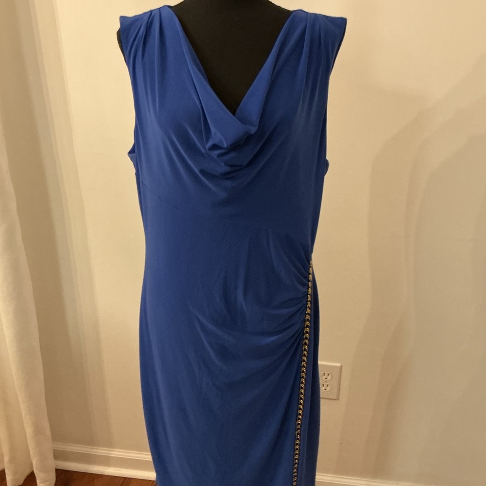 Cache Royal Blue Backless Dress